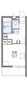 レオパレスクララ九条【4階】の間取り