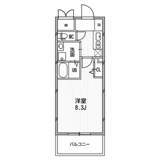アスリート本町リバーウエスト【4階】の間取り