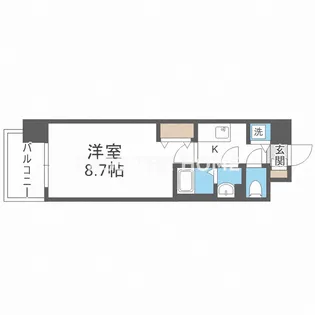 サムティ都島North【6階】の間取り
