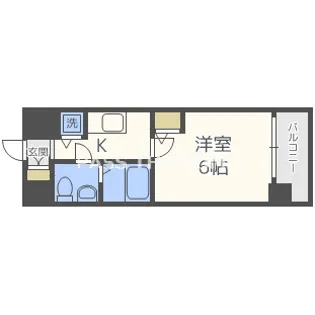 エスリード大阪城【804号室】の間取り