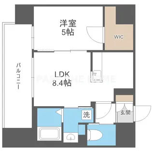 ブランシエスタ都島通【5階】の間取り