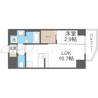 MELDIA CREST 桜ノ宮 Kirsch【603号室】の間取り