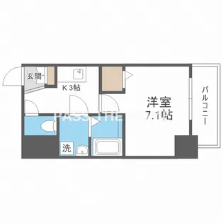 グランパシフィック北新町【7階】の間取り
