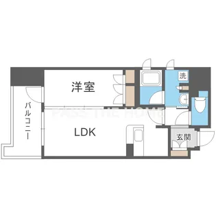 セイワパレス大手前西【12階】の間取り