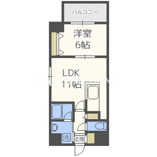 シリウス中央【605号室】の間取り