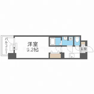 ララプレイス大阪城公園ノルド【0304号室】の間取り