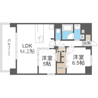グランヴィラッセ北梅田【5階】の間取り