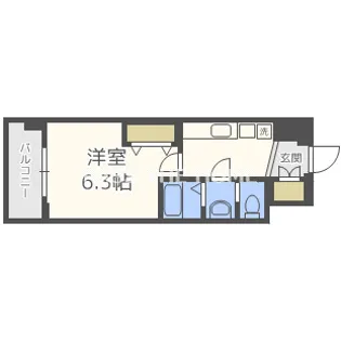 Luxe緑橋【603号室】の間取り
