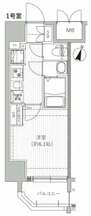 エムブイインプ新大阪【12階】の間取り