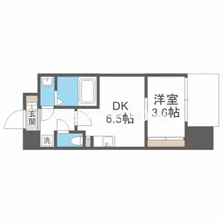 セレニテ北久宝寺【12階】の間取り