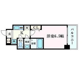 ユーレジデンス淀屋橋【7階】の間取り