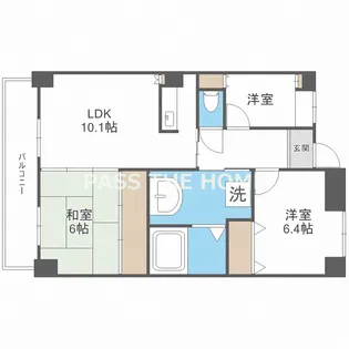 メゾンドール藤が丘【1階】の間取り