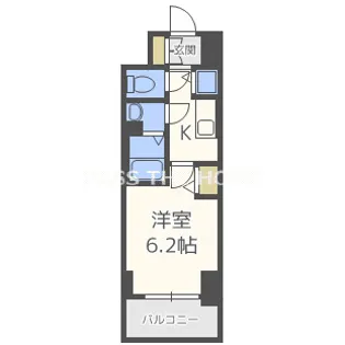 プレサンス北浜パレス【3階】の間取り