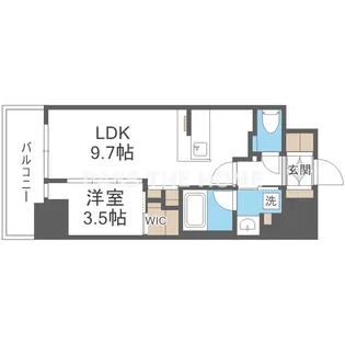 コンフォリア・リヴ北浜淡路町【4階】の間取り