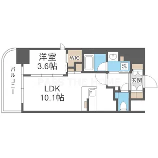 コンフォリア・リヴ北浜淡路町【4階】の間取り