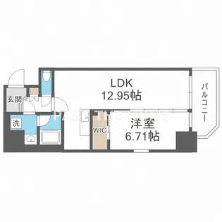 プレジオ鎗屋町【4階】の間取り