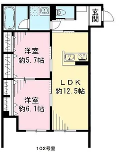 ユアメゾン加茂【1階】の間取り
