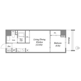 Uresidence Temmabashi【2階】の間取り