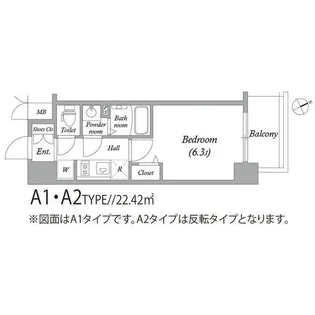 アドバンス大阪セレーノ【12階】の間取り