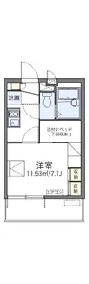 レオパレス本田ハイツ【3階】の間取り