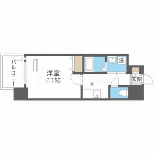 プランドール新大阪NORTHレジデンス【6階】の間取り