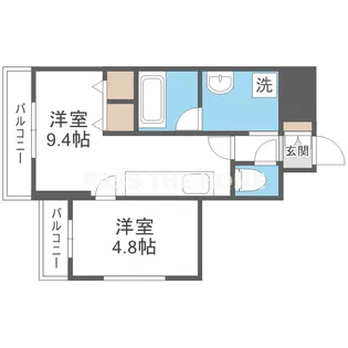 プレジオ都島【3階】の間取り