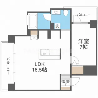 アークリヴェール【7階】の間取り