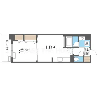グランセジュール大国町【5階】の間取り