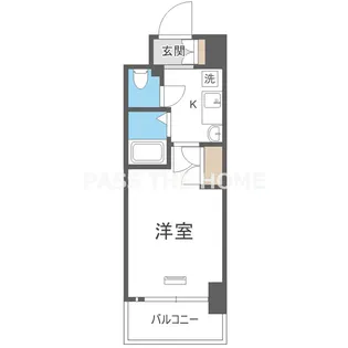 エスリード難波駅前【9階】の間取り