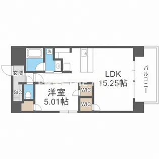 BRAVE新町【8階】の間取り