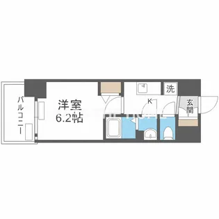 プレサンス大国町ブライス【13階】の間取り