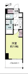 スプランディッド難波WEST【7階】の間取り