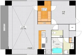 BRAVE北新町【12階】の間取り