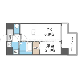 セレニテ難波ミラク弐番館【8階】の間取り