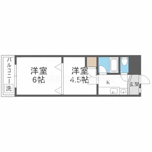 メゾネット・フジ【4階】の間取り