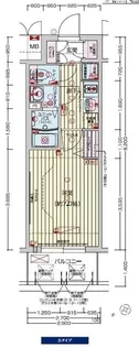 プレサンスOSAKA DOMECITY クロスティ【4階】の間取り