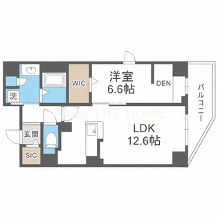 Elysion天王寺【2階】の間取り