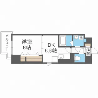 BROU上町台【7階】の間取り