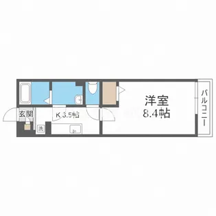 ラパンジール加島【2階】の間取り