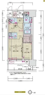 プレリスNEO大阪十三エルヴィオン【7階】の間取り