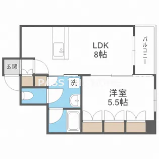 CITY SPIRE難波グレイス【12階】の間取り