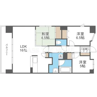 CITY SPIRE難波グレイス【11階】の間取り