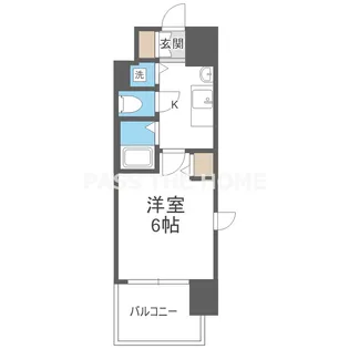 プレサンス難波元町【10階】の間取り