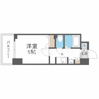 アヴェニール北浜【7階】の間取り