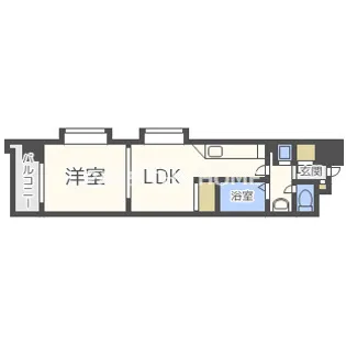 コンソラーレ同心【7階】の間取り