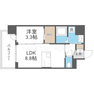 S-RESIDENCE難波西alter【7階】の間取り