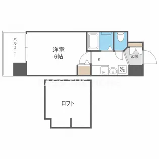 エステムコート難波WEST-SIDE大阪ドーム前【8階】の間取り