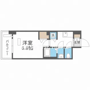 LC難波ミラージュ【8階】の間取り