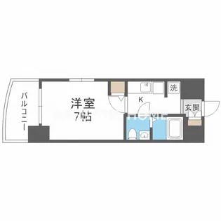 セレニテ桜川駅前プリエ【2階】の間取り