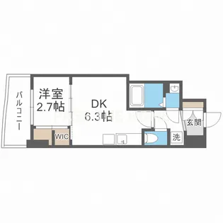セレニテ桜川駅前プリエ【10階】の間取り